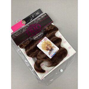 8" Trio Loose Deep Color #F430 Dark Brown  Blended Hair Extensions Track By Firs